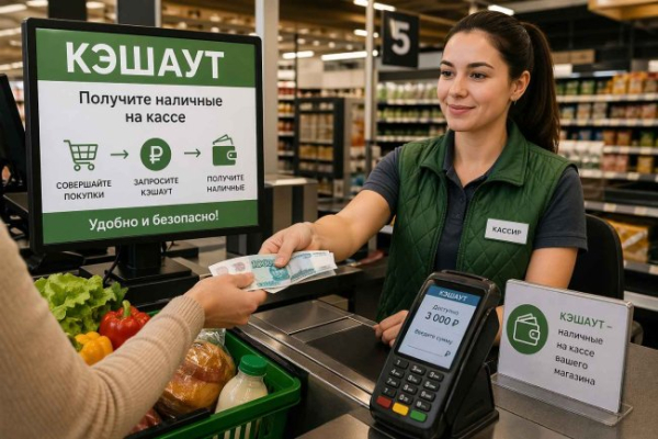 Зняти гроші на касі магазину: як працює кешаут