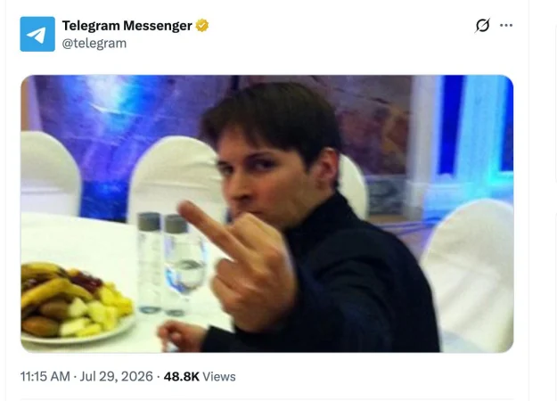 ФСБ росії заявила про пред’явлення звинувачень засновнику Telegram Павлу Дурову у нібито сприянні терористичній діяльності.