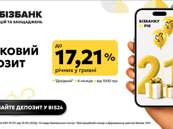 БІЗБАНКУ — 21: святкові 17,21% річних та відремонтований філіал на Жилянській — Мінфін
