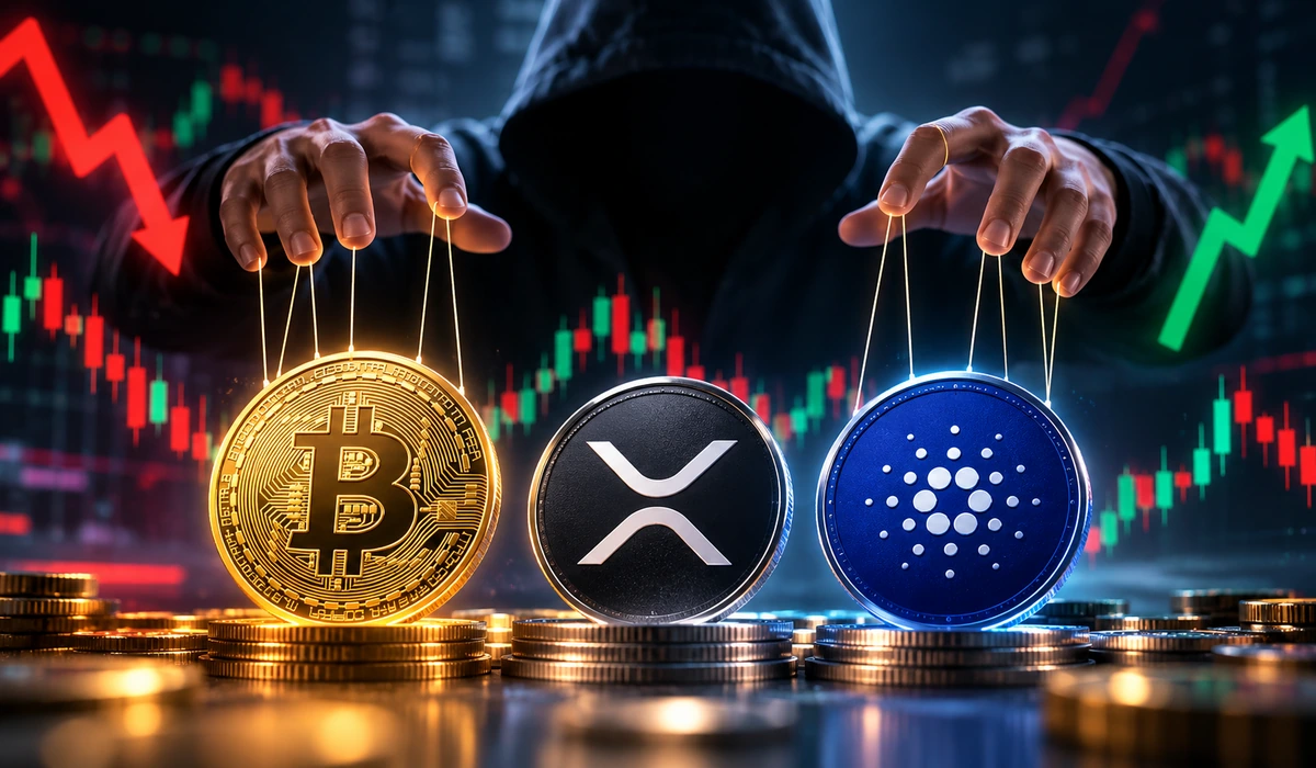 Аналітик запідозрив маніпуляції цінами Біткоїна, XRP та Cardano